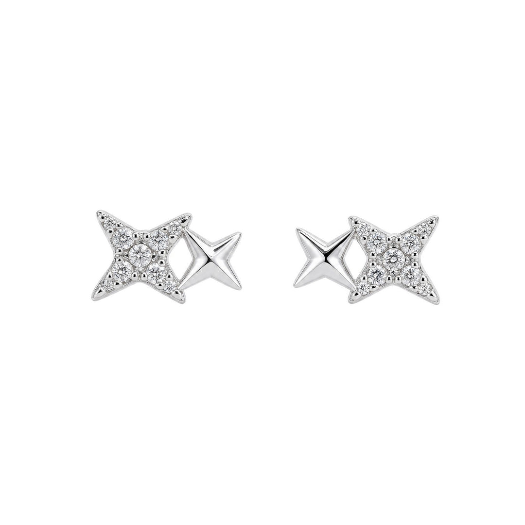 Beginnings Sterling Silver Cubic Zirconia Earrings E6818C