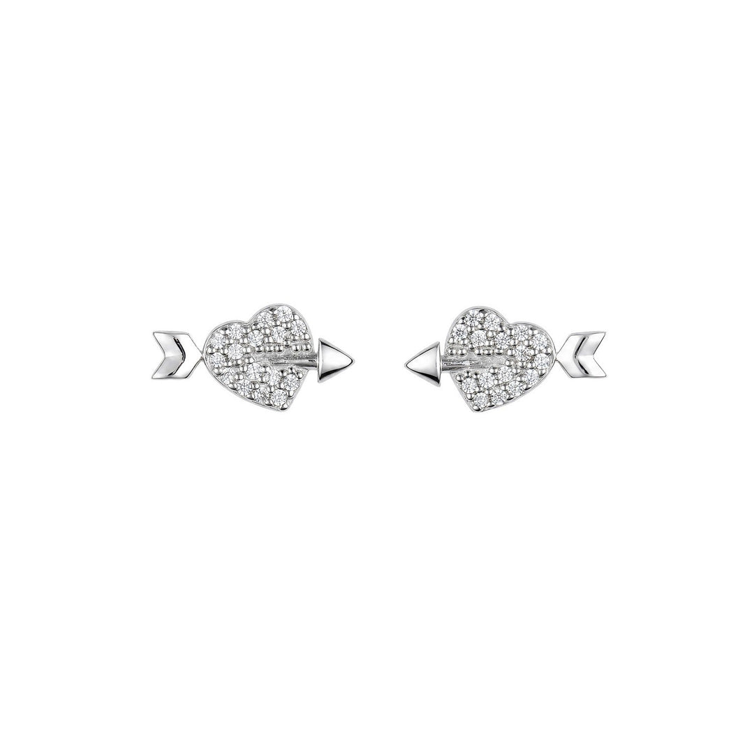 Beginnings Sterling Silver Cubic Zirconia Earrings E6819C