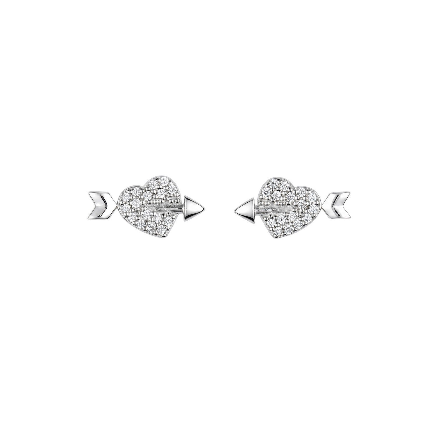 Beginnings Sterling Silver Cubic Zirconia Earrings E6819C