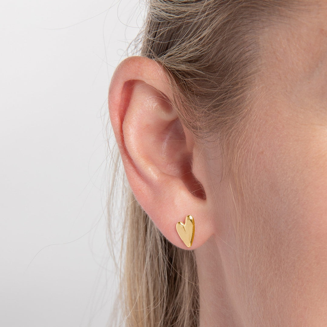 Beginnings Sterling Silver Gold Earrings E6821