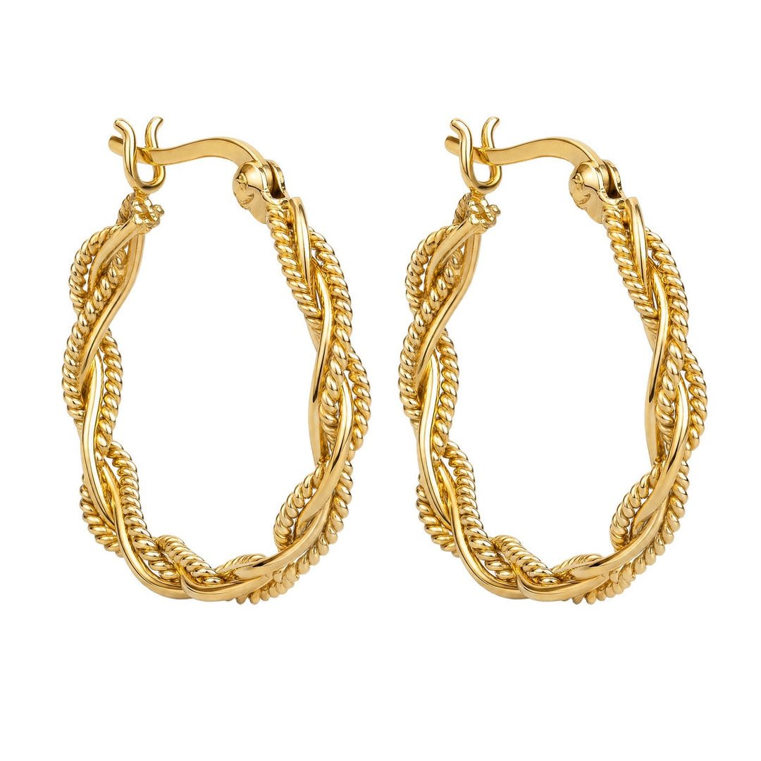 Beginnings Sterling Silver Gold Earrings E6823