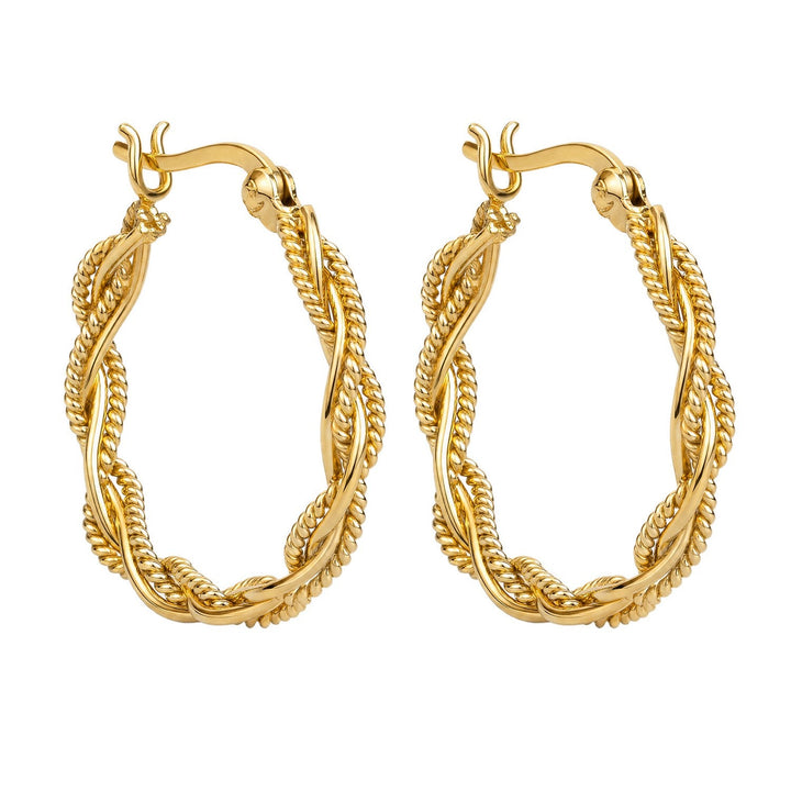 Beginnings Sterling Silver Gold Earrings E6823