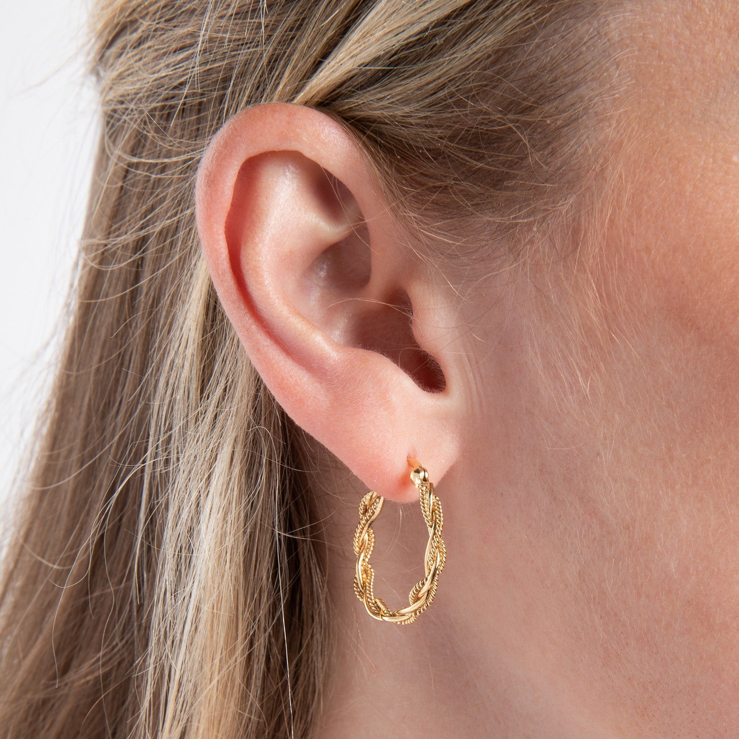 Beginnings Sterling Silver Gold Earrings E6823