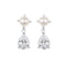Beginnings Sterling Silver Cubic Zirconia & Freshwater Pearl Earrings E6824C