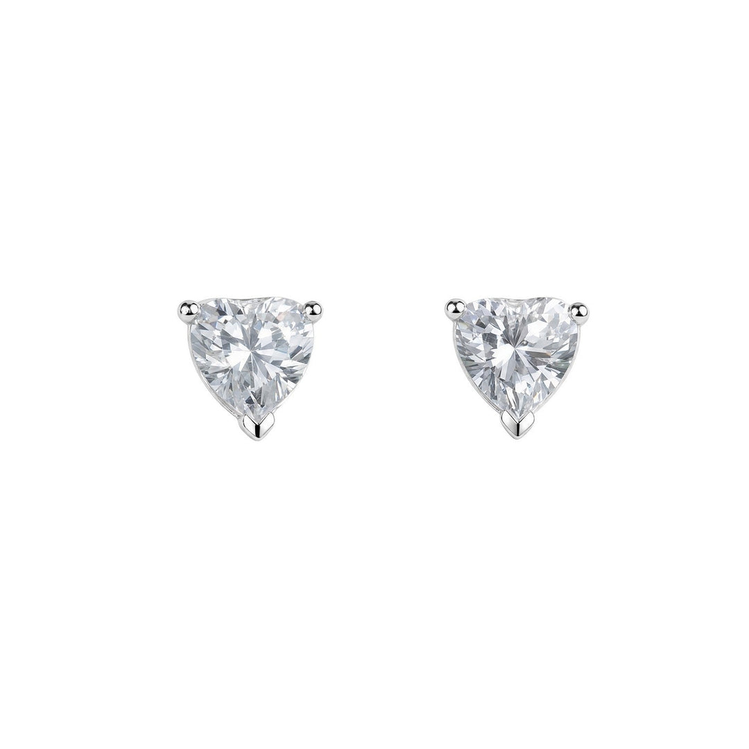 Beginnings Sterling Silver Cubic Zirconia Earrings E6827C