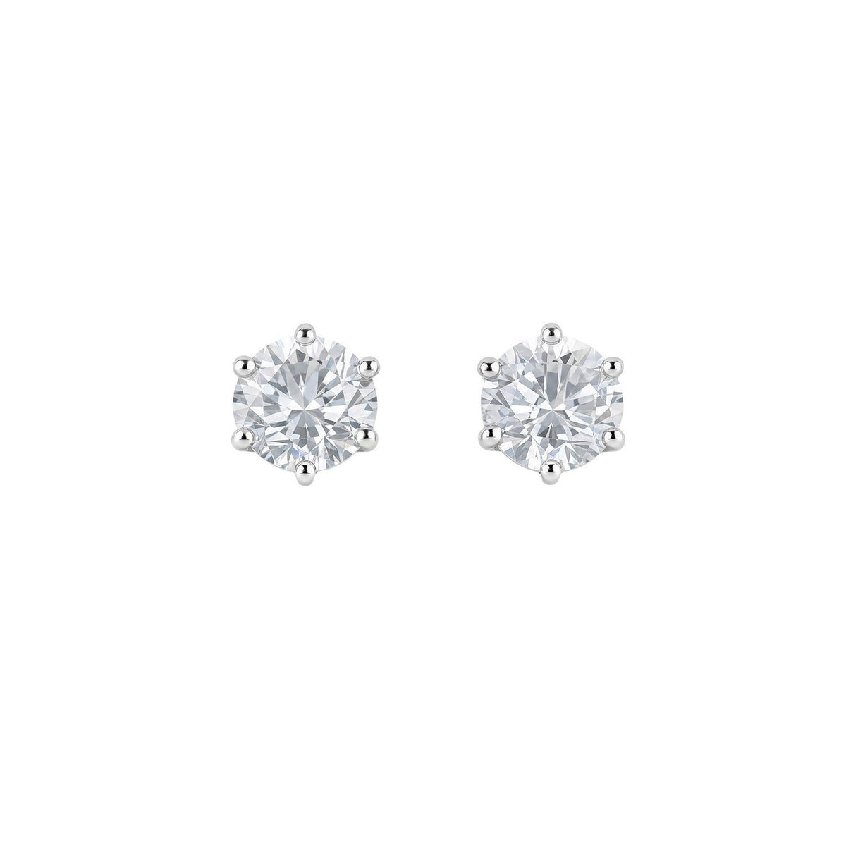Beginnings Sterling Silver Cubic Zirconia Earrings E6828C