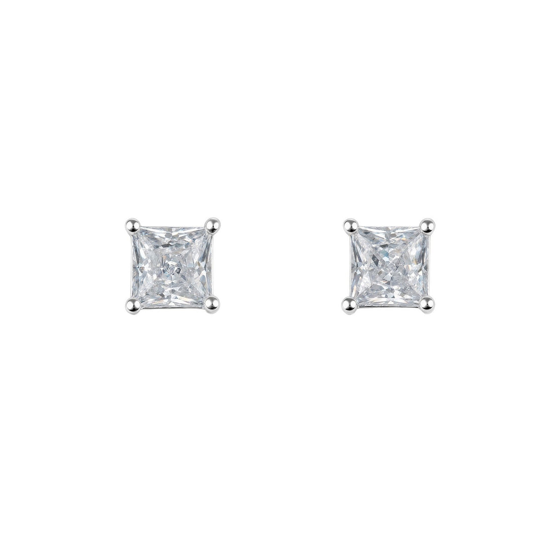 Beginnings Sterling Silver Cubic Zirconia Earrings E6829C