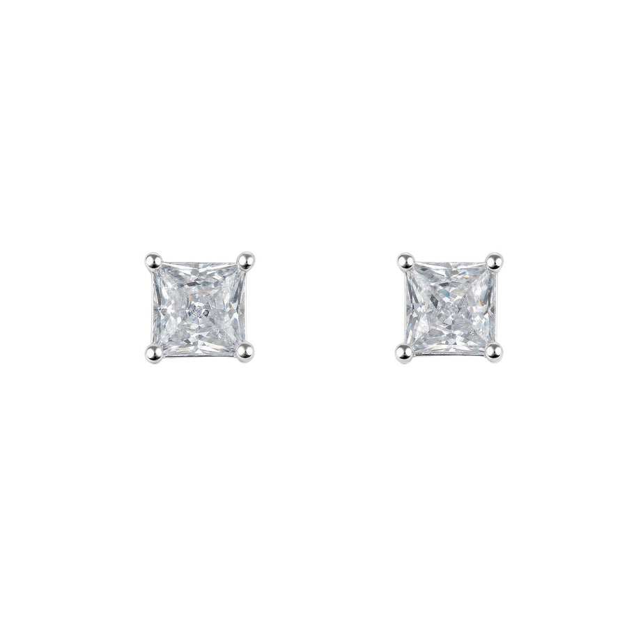 Beginnings Sterling Silver Cubic Zirconia Earrings E6829C