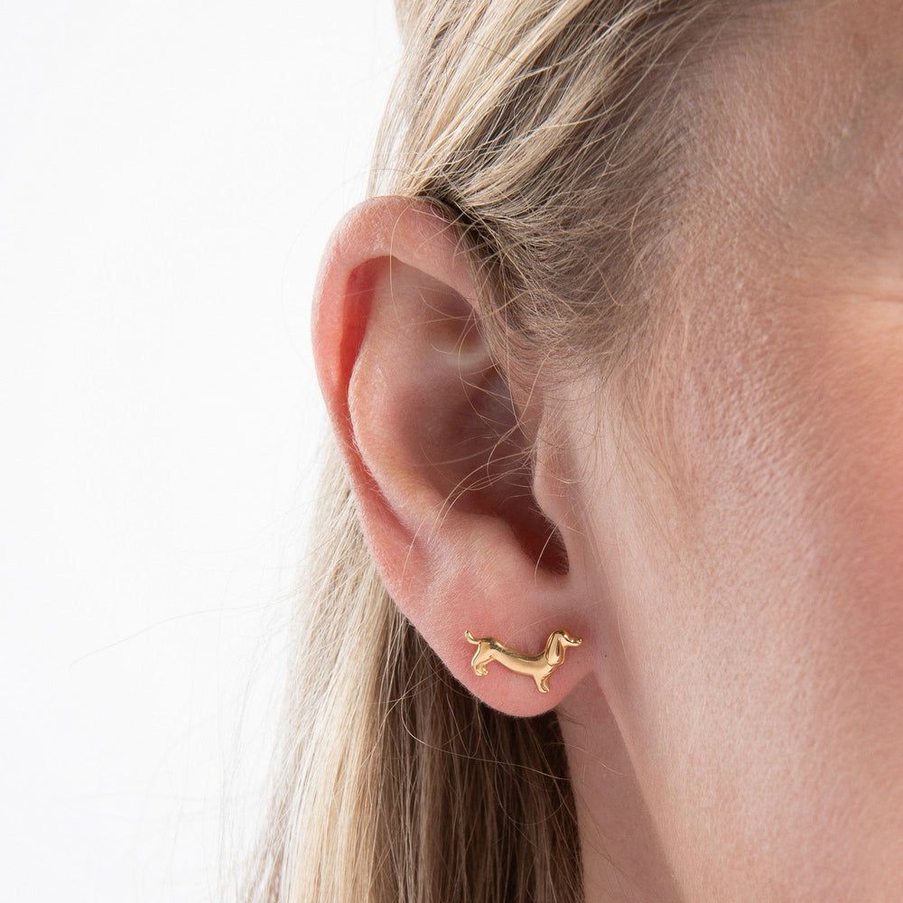 Beginnings Sterling Silver Gold Earrings E6832