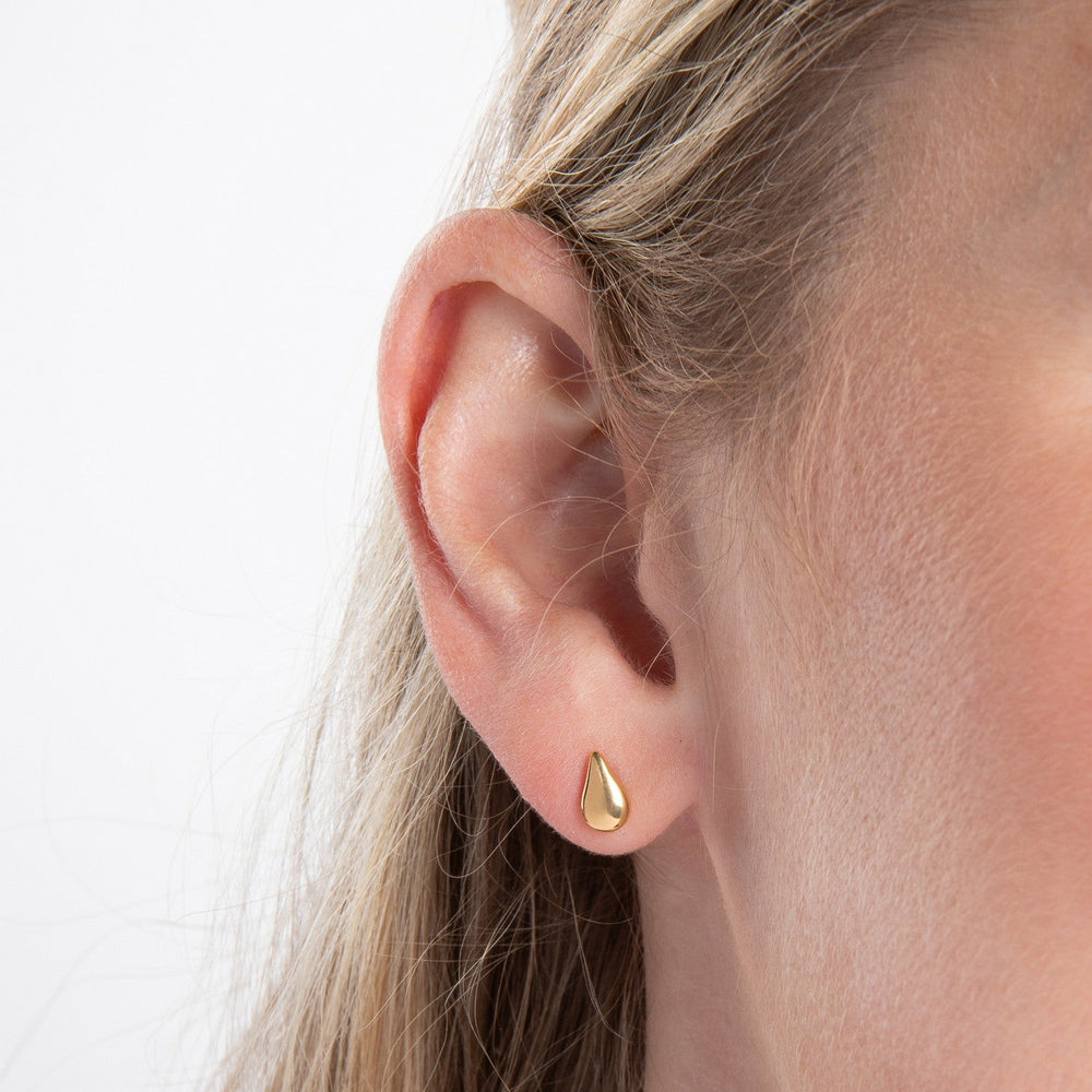 Beginnings Sterling Silver Gold Earrings E6833