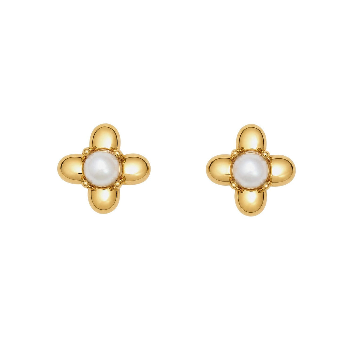 Laura Ashley Pembroke Trellis Vintage Flower Stud Earrings E6835