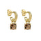 Laura Ashley Zelia Stripe Smokey Quartz Drop Earrings E6836