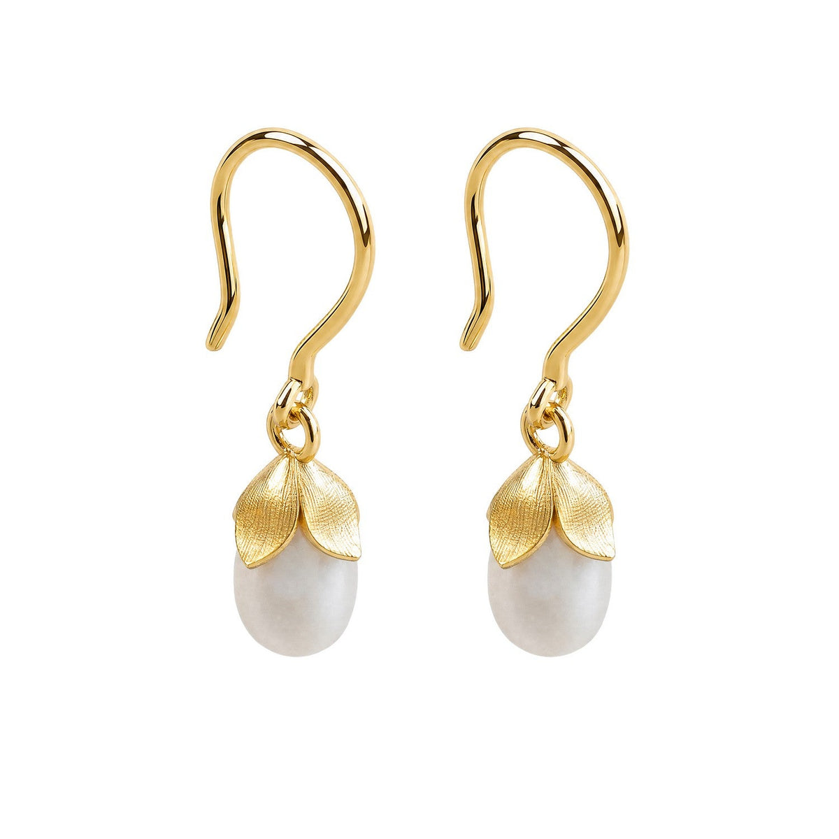 Laura Ashley Lindrop Flower Bud Hook Earrings E6839