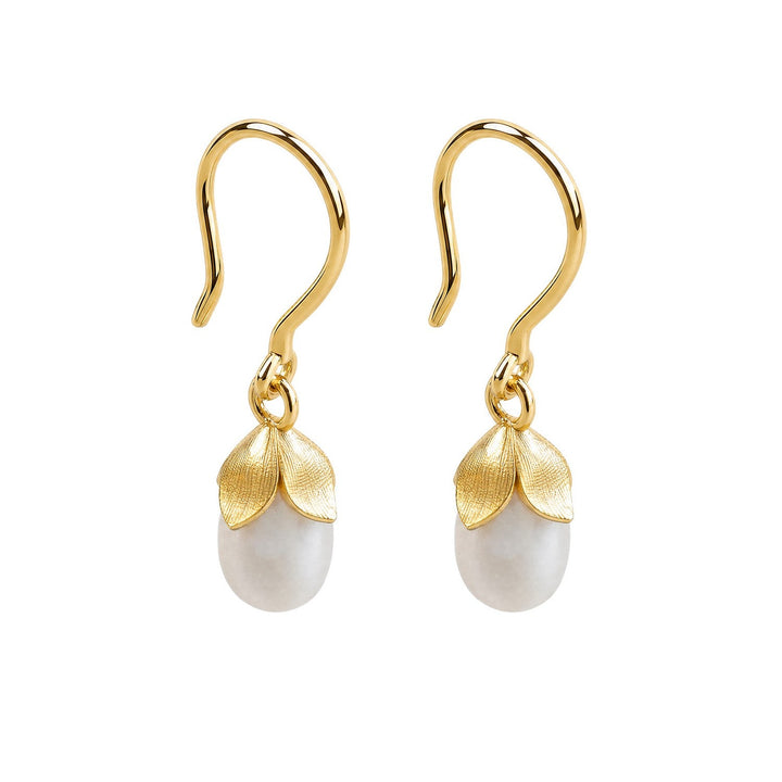 Laura Ashley Lindrop Flower Bud Hook Earrings E6839