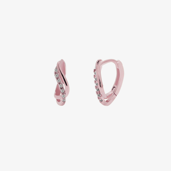 Sleek Curved Huggie Earrings-6
