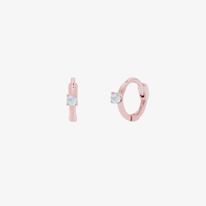 Opal Slim Huggie Earring-6