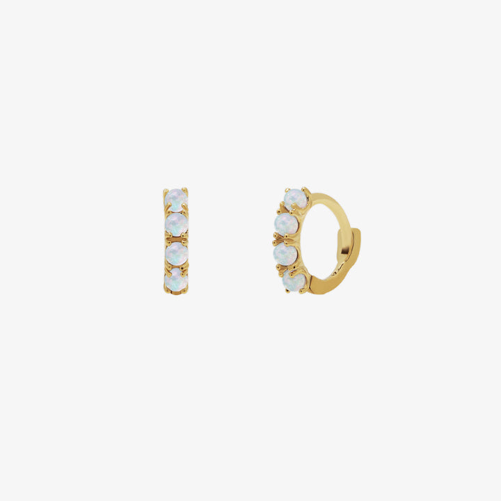 Opal Multi Huggie Earring-0