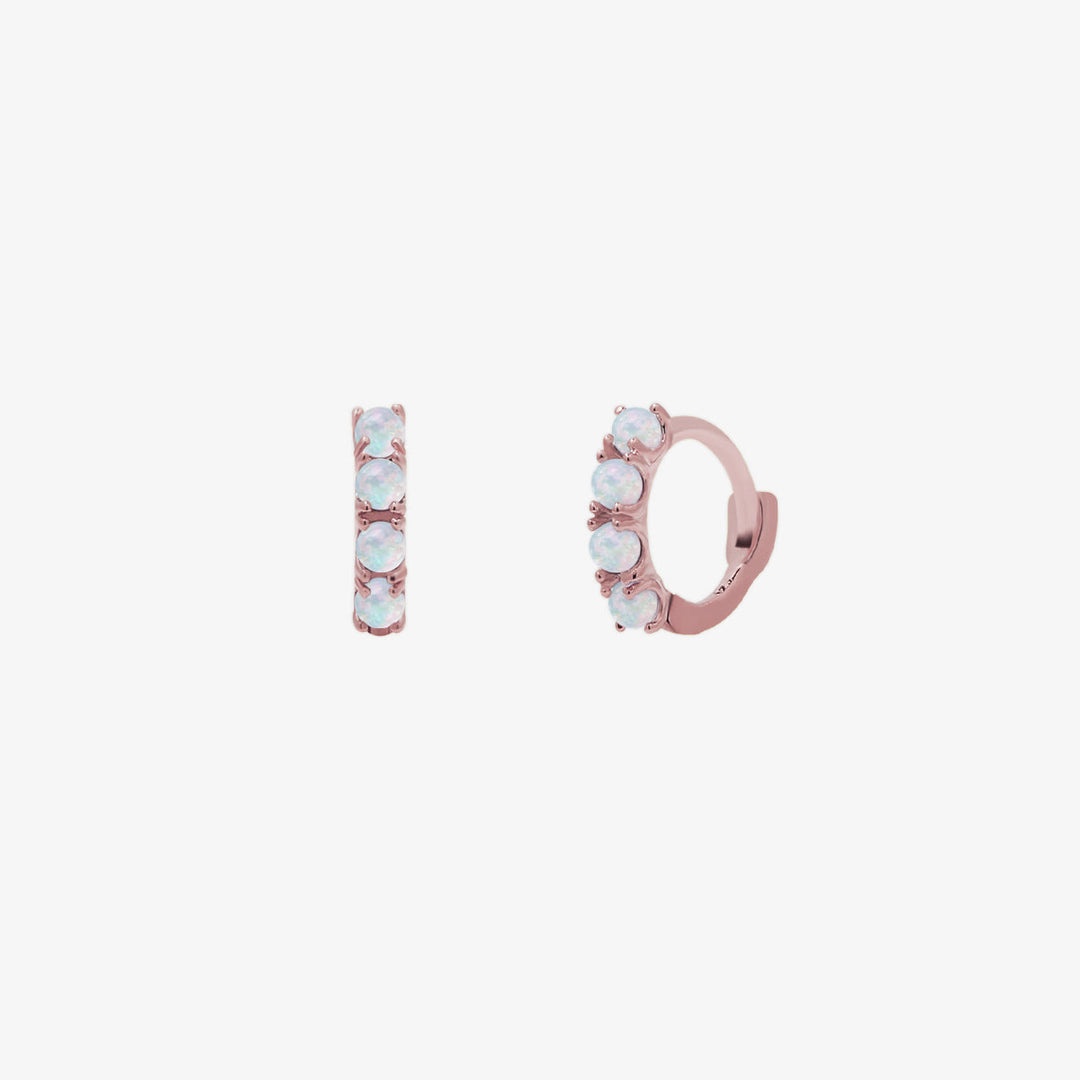Opal Multi Huggie Earring-2