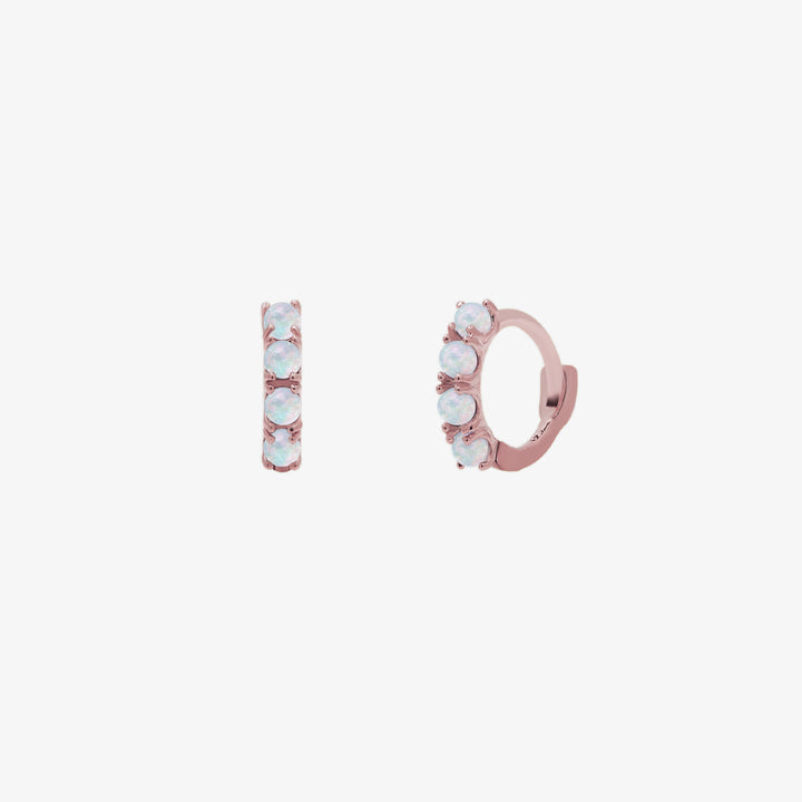 Opal Multi Huggie Earring-2