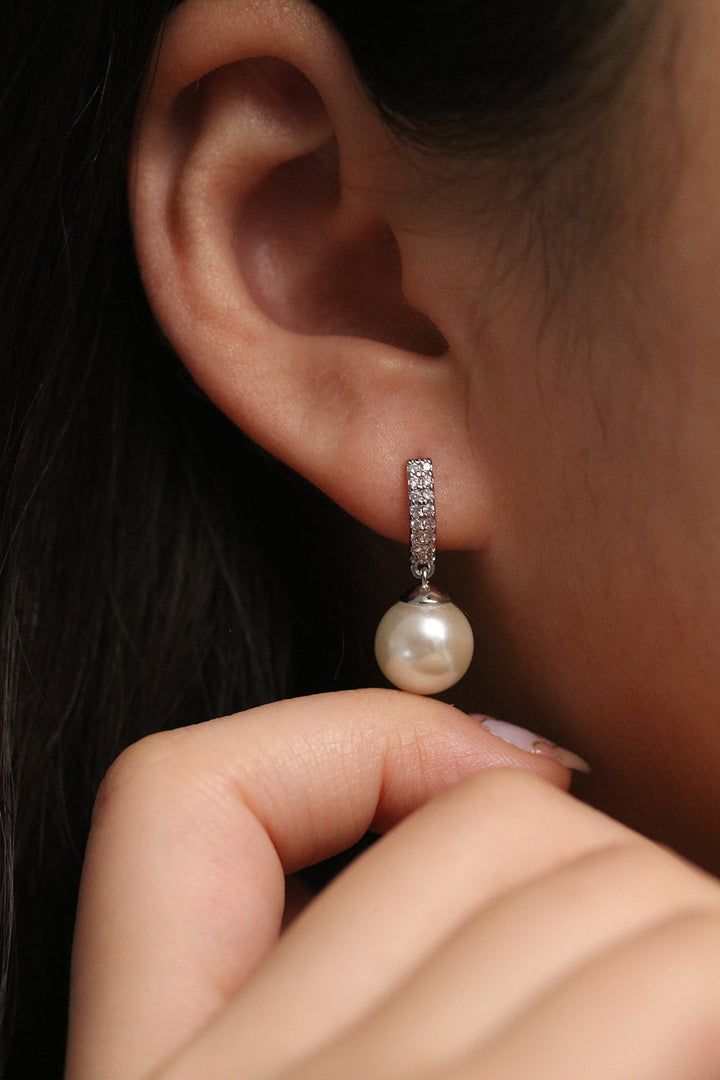 Elegant Pearl drop earrings-6