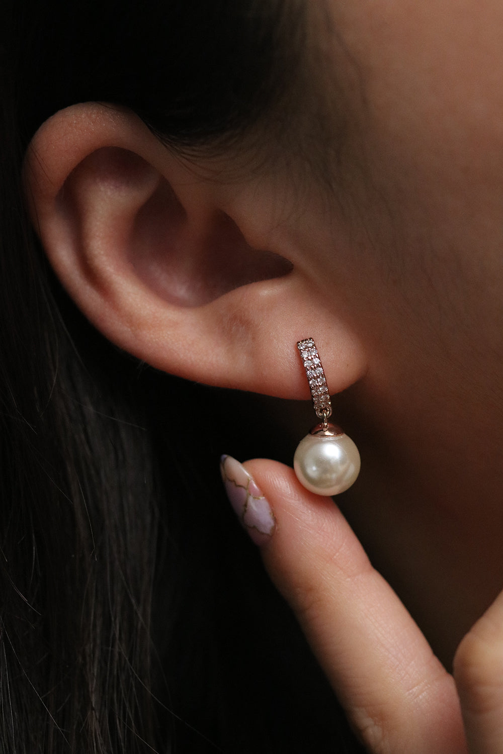 Elegant Pearl drop earrings-7