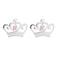 Disney Princess Sterling Silver 925 2Mm Pink Cz Crown Stud With Double Notch Post Earring E901717SZPL.PH