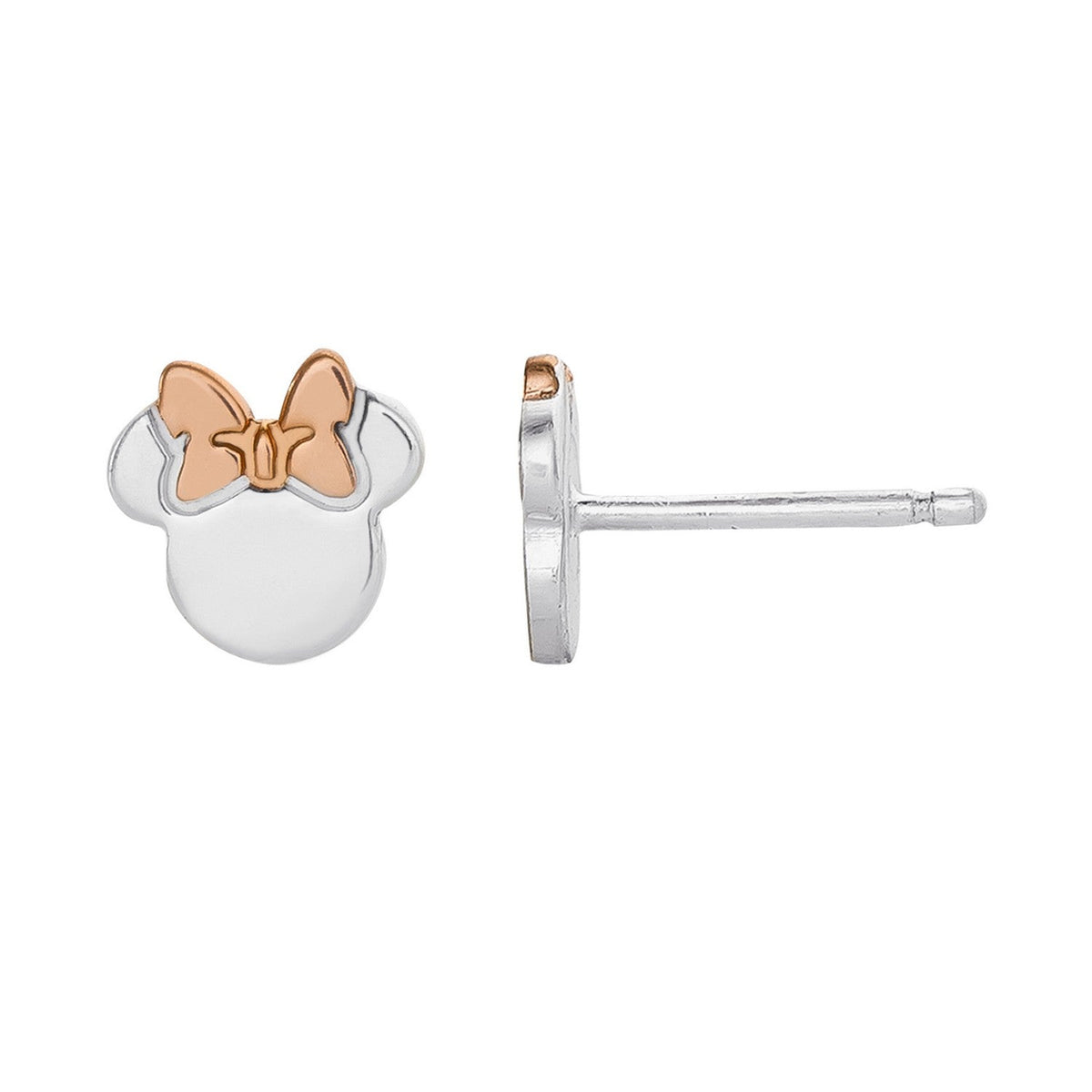Disney Mickey & Minnie Sterling Silver 925 Tt Plt Mouse Stud Earrings E905119TL.PH