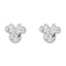 Disney Mickey & Minnie Sterling Silver 925 Mouse April Birthstone Crystal Stud Earrings E905162RAPRL.PH
