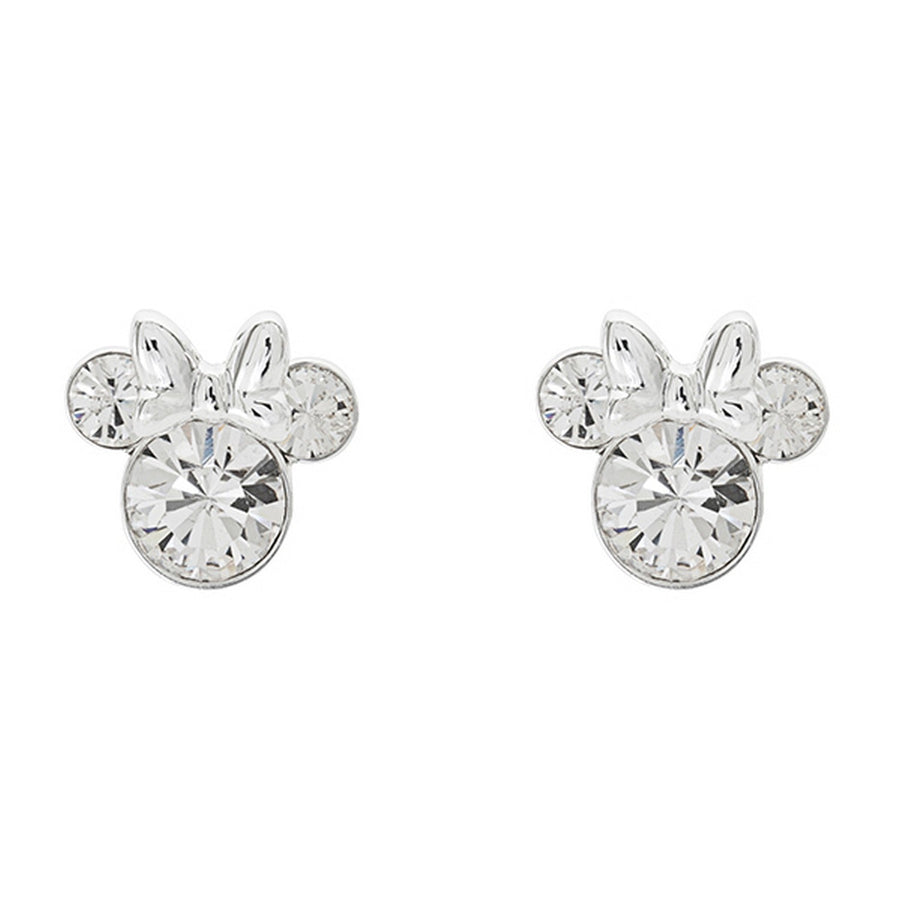 Disney Mickey & Minnie Sterling Silver Mouse April Birthstone Crystal Stud Earrings E905162RAPRL PH