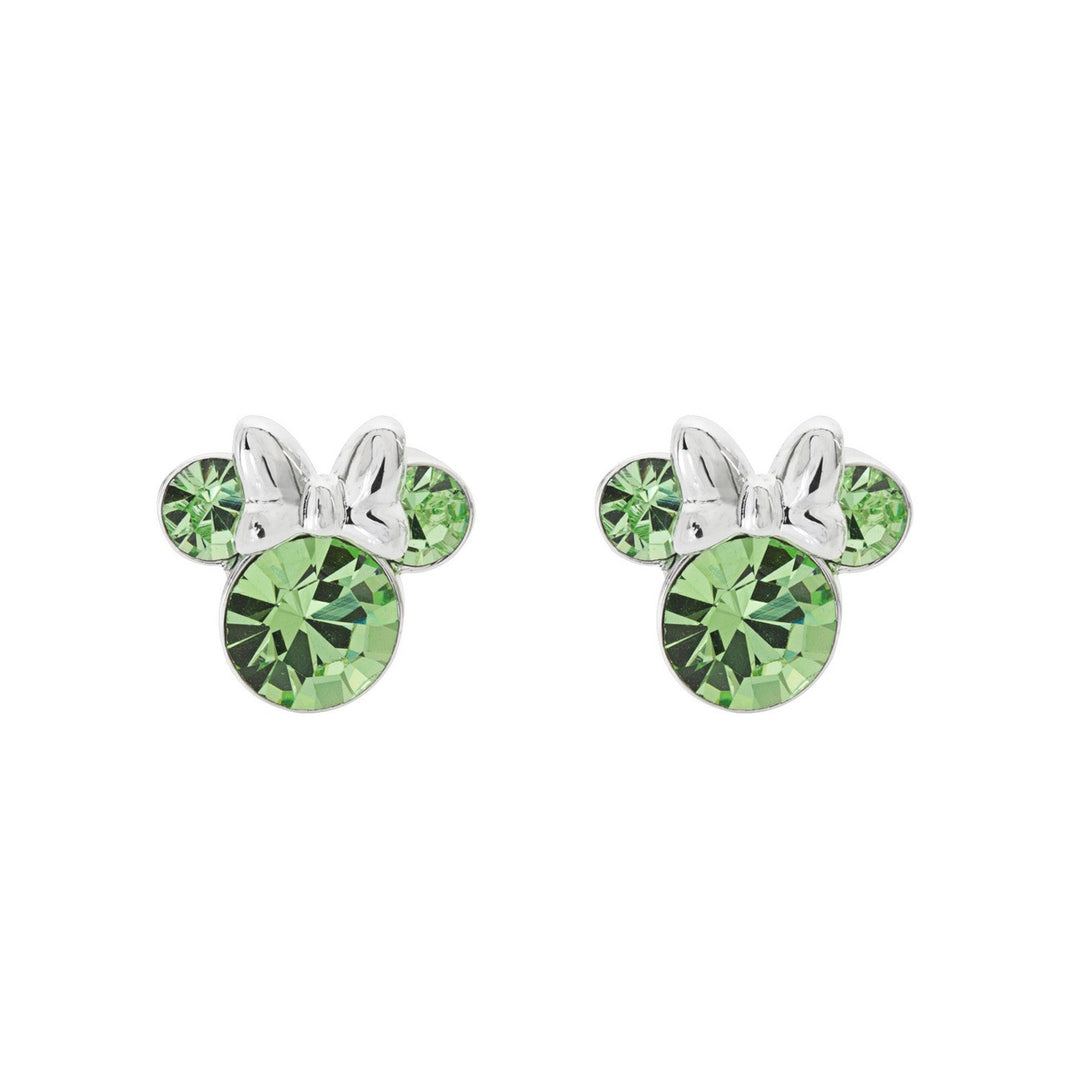 Disney Mickey & Minnie Sterling Silver 925 Mouse August Birthstone Crystal Stud Earrings E905162RAUGL.PH