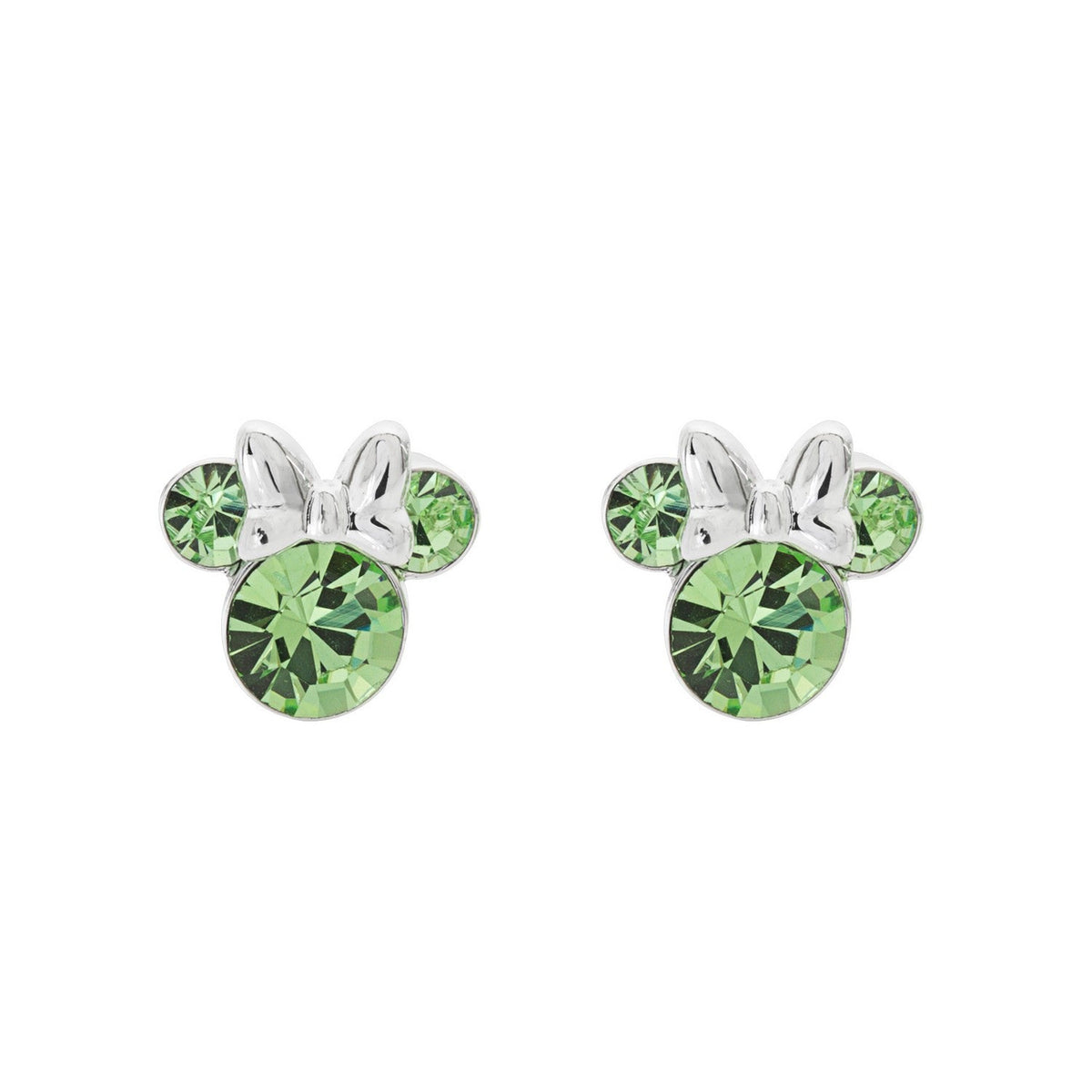 Disney Mickey & Minnie Sterling Silver 925 Mouse August Birthstone Crystal Stud Earrings E905162RAUGL.PH