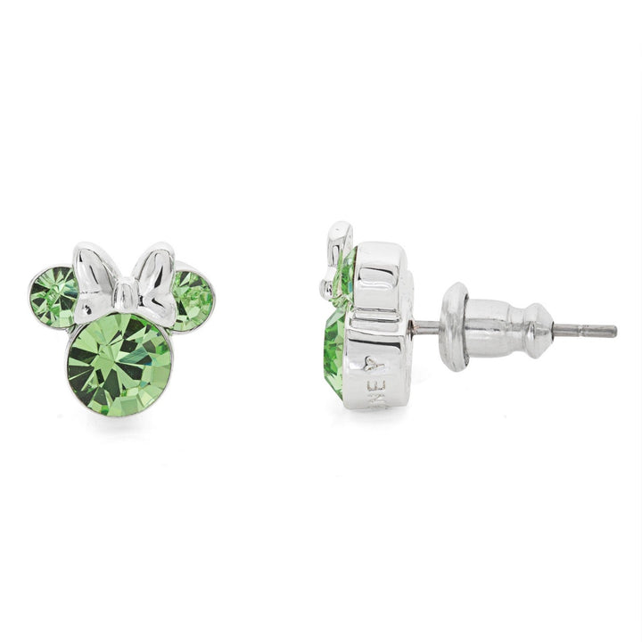 Disney Mickey & Minnie Sterling Silver 925 Mouse August Birthstone Crystal Stud Earrings E905162RAUGL.PH