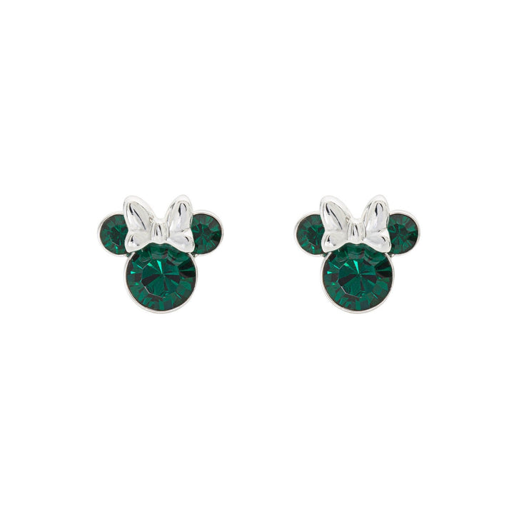 Disney Mickey & Minnie Sterling Silver 925 Mouse May Birthstone Crystal Stud Earrings E905162RMAYL.PH