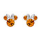 Disney Mickey & Minnie Sterling Silver 925 Mouse November Birthstone Crystal Stud Orange Earrings E905162RNOVL.PH