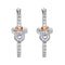 Disney Mickey & Minnie Sterling Silver 925 Tt Plt Cz Mouse Oval Hoop Earrings E905855TZWL.PH