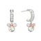 Disney Mickey & Minnie Sterling Silver 925 Tt Plt Cz Mouse Oval Huggie Earrings E906137TRWL.PH