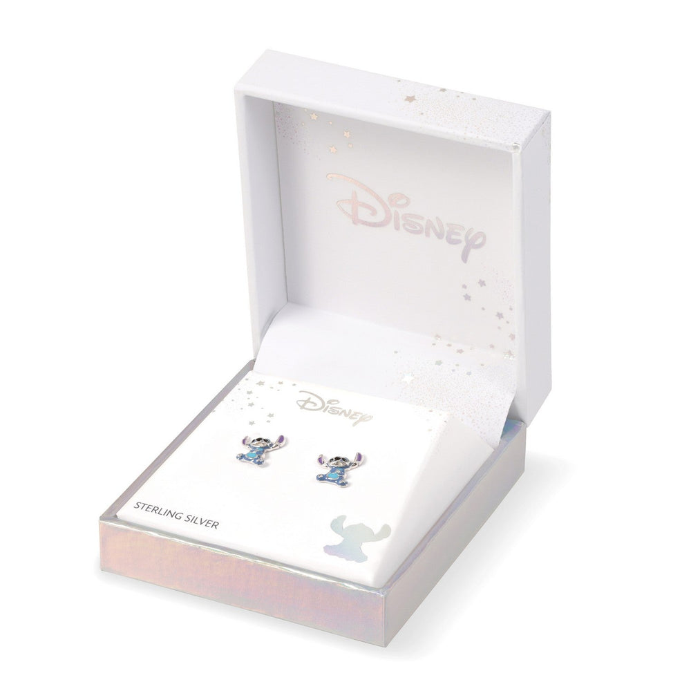 Disney Sterling Silver Enamel Stitch Stud Earrings E906250RRHL PH