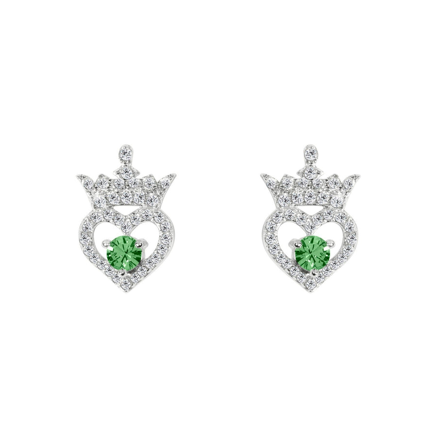 Disney Princess Sterling Silver Birthstone Crown – August Earrings E906315RAUGL PH