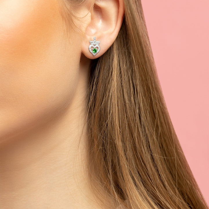 Disney Princess Sterling Silver Birthstone Crown – August Earrings E906315RAUGL.PH