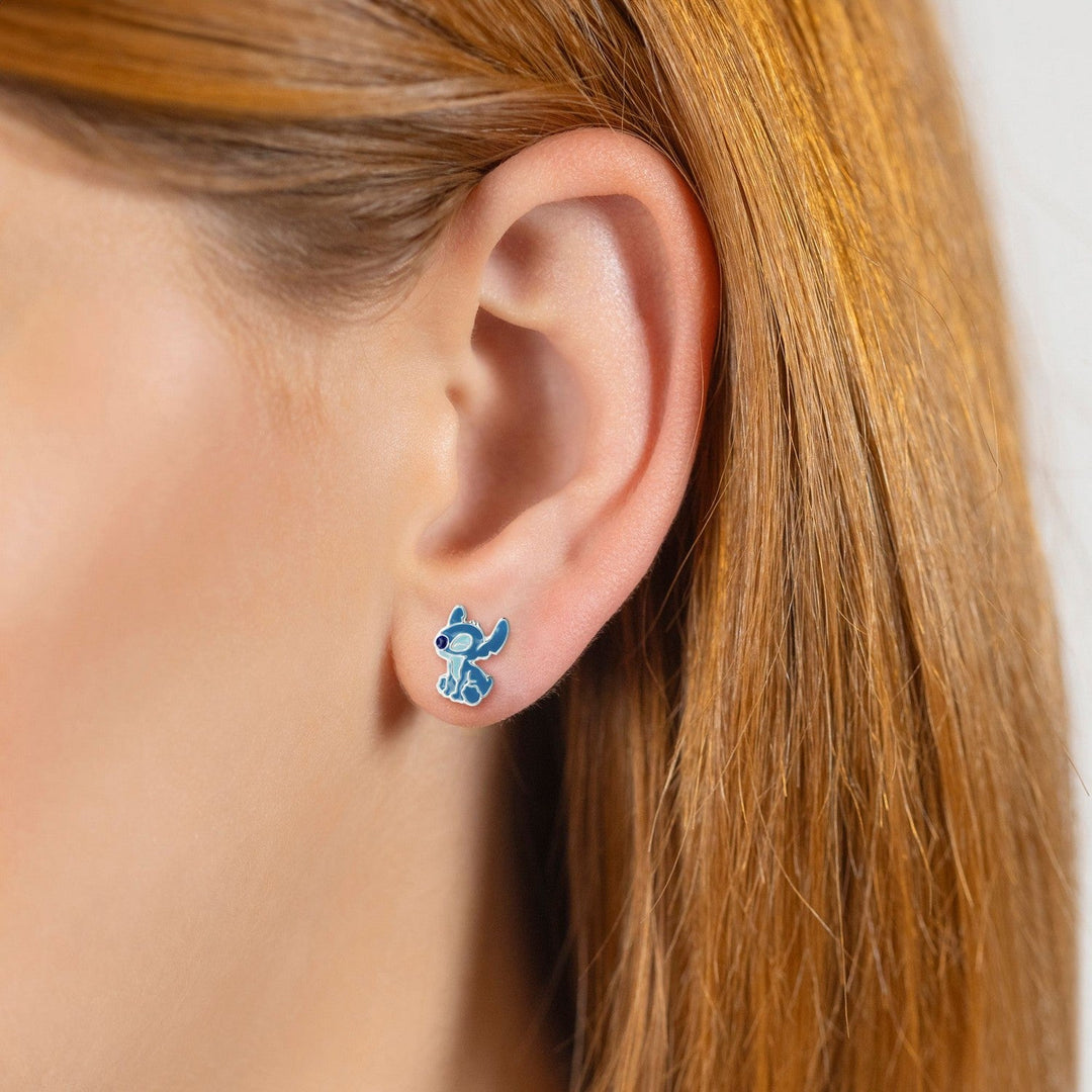 Disney Sterling Silver 925 Stitch & Angel Studs E906653SL.PH