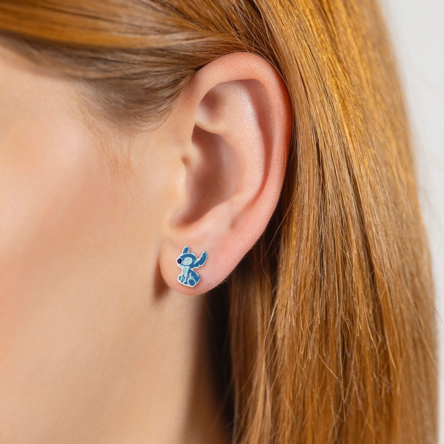 Disney Sterling Silver 925 Stitch & Angel Studs E906653SL.PH