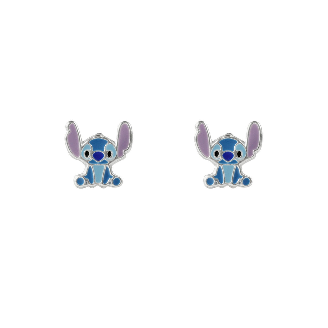 Silver Disney Stitch Sterling Silver Enamel Stud Earrings E906667SL.PH