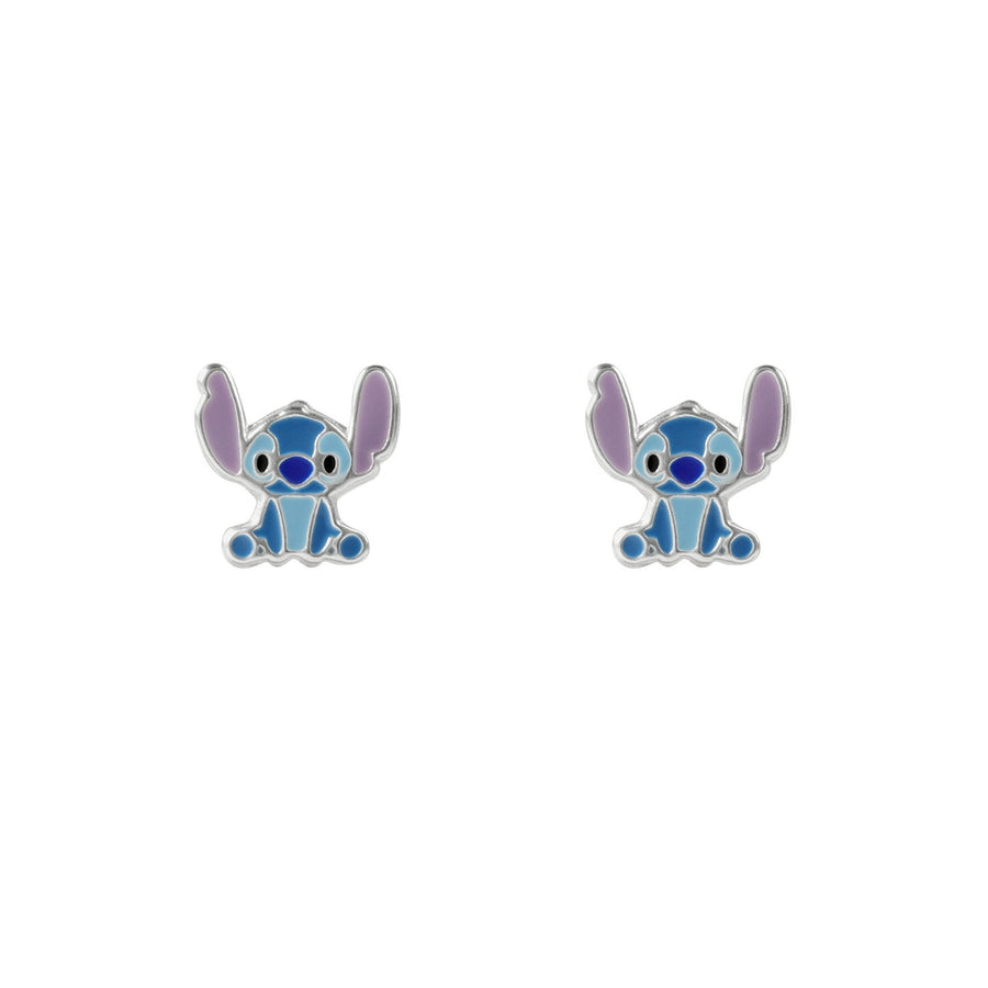 Silver Disney Stitch Sterling Silver Enamel Stud Earrings E906667SL.PH