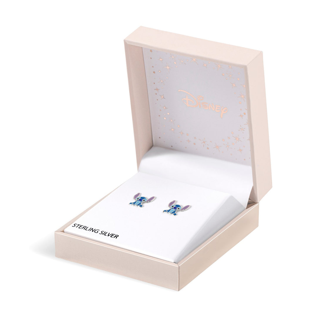 Silver Disney Stitch Sterling Silver Enamel Stud Earrings E906667SL.PH