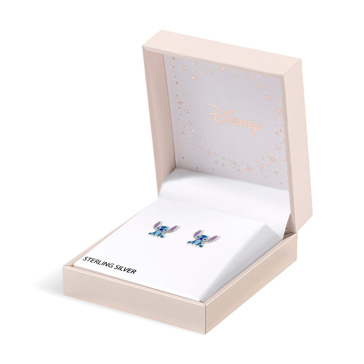 Silver Disney Stitch Sterling Silver Enamel Stud Earrings E906667SL.PH