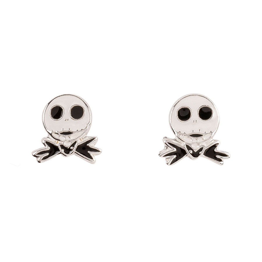 Silver Nightmare Before Christmas Jack Stamp Stud Earrings E906679SL.PH