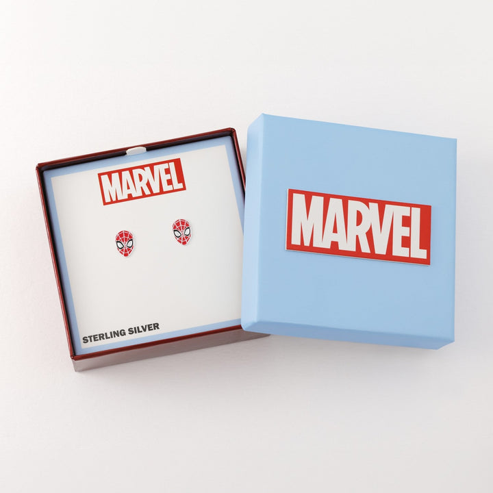 Marvel Sterling Silver 925 Disney Spiderman Enamel Red Earrings E906746SL.PH