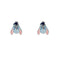 Disney Winnie The Pooh Sterling Silver 925 Eeyore Enamel Stamp Stud Earrings E908098SL.PH