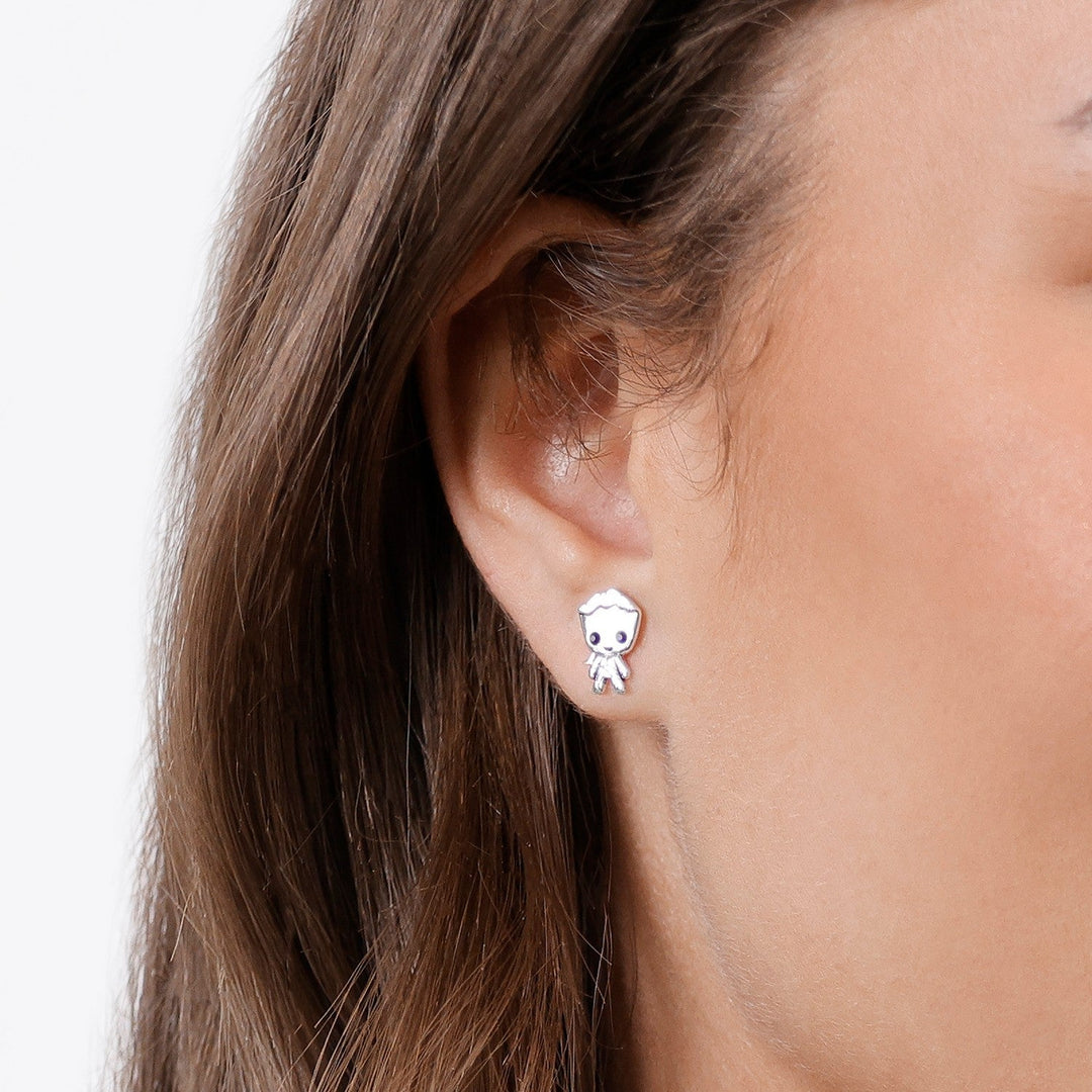 Marvel Sterling Silver 925 Groot Stamp Stud Earrings E908127SRHL.PH