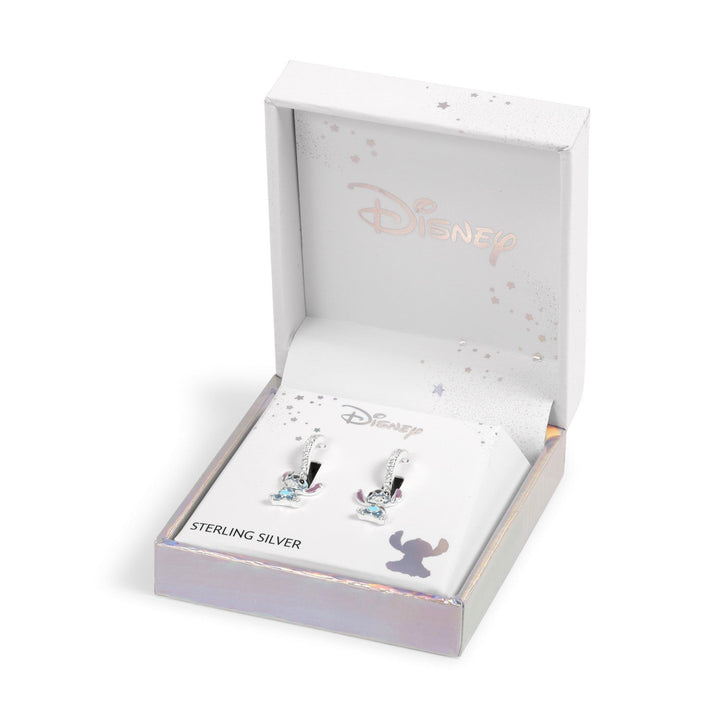 Disney Sterling Silver 925 Sitting Stitch Charm Hoop Earrings E908135SZML.PH